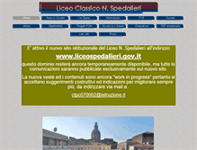 Tablet Screenshot of liceospedalieri.it
